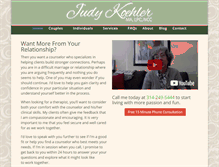 Tablet Screenshot of judykoehlertherapist.com